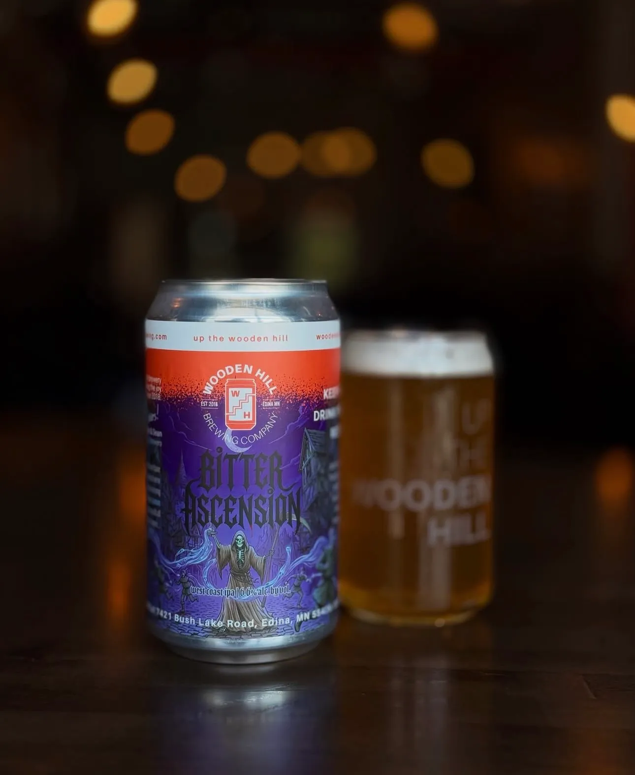 Bitter Ascension in a glass
