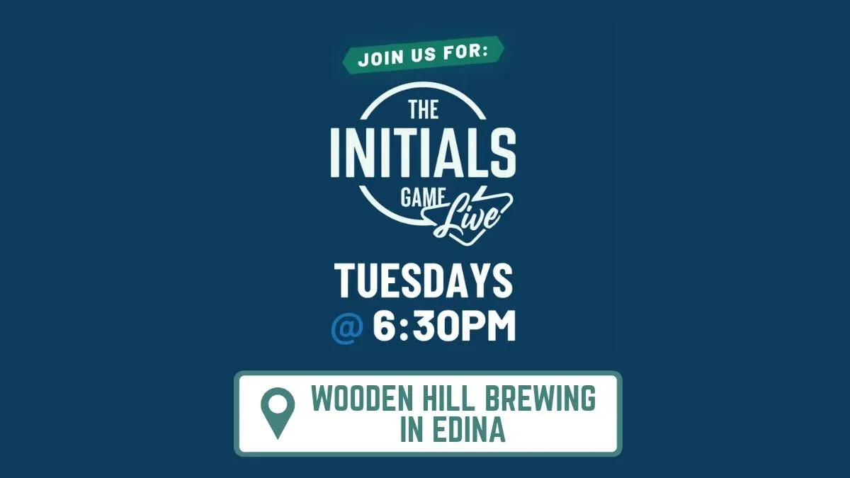The Initials Game Live every tuesday night at wooden hill