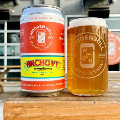 Anchovy in a glass