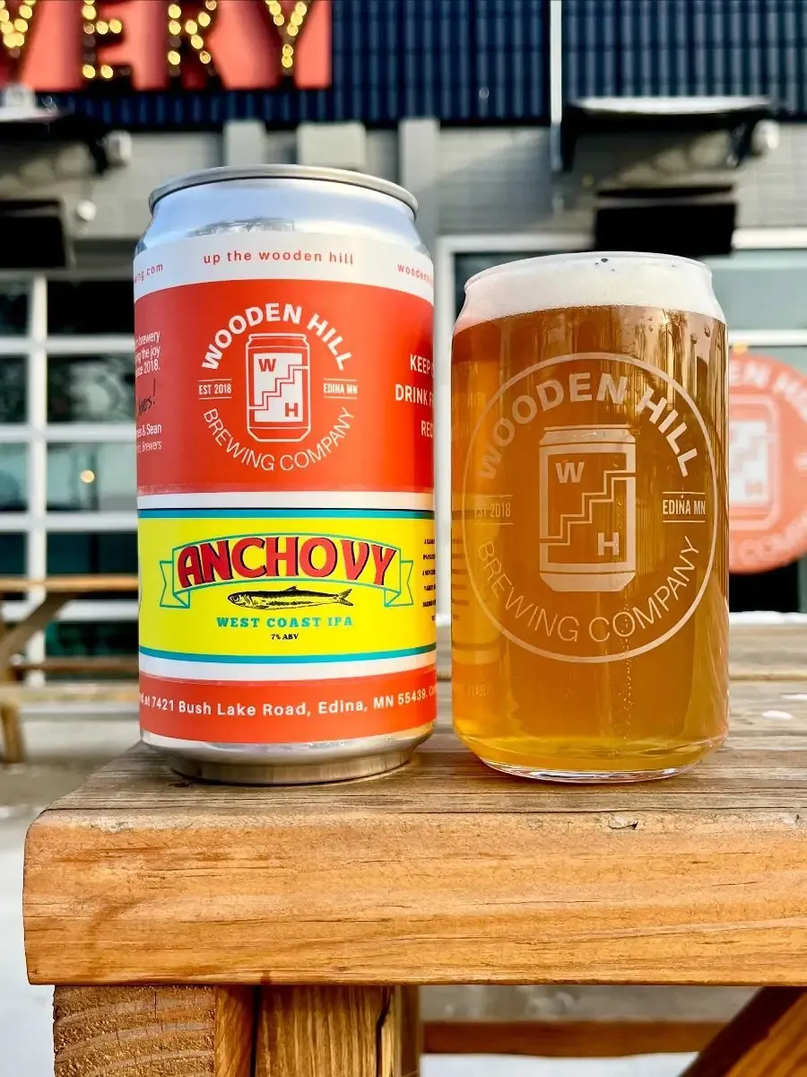 Anchovy in a glass