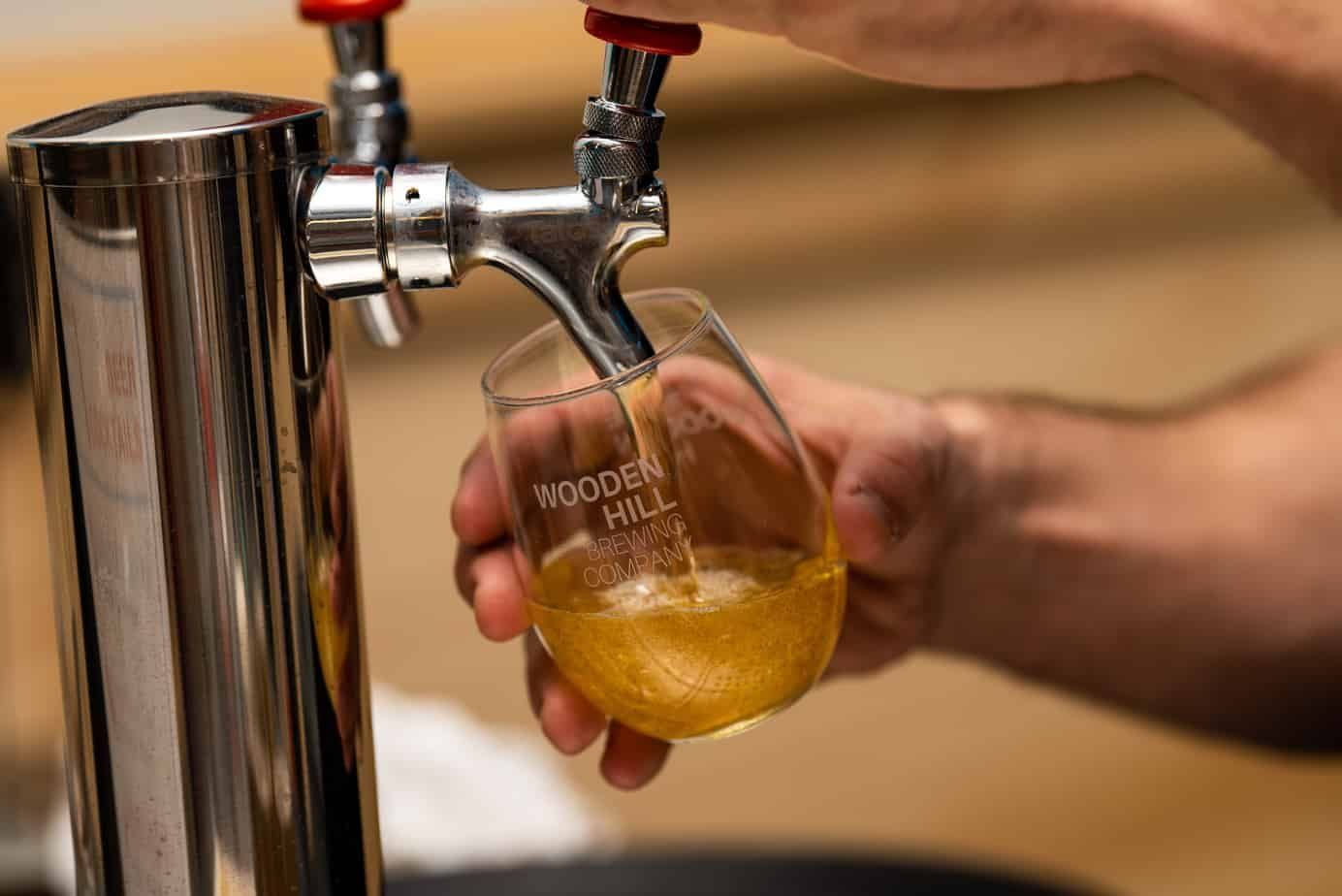 Flight of Wooden Hill beers