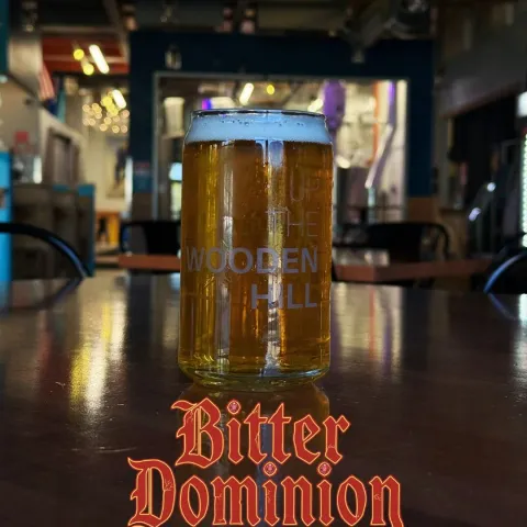 Bitter Dominion in a glass