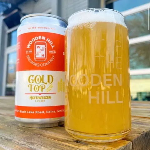 Gold Top in a glass