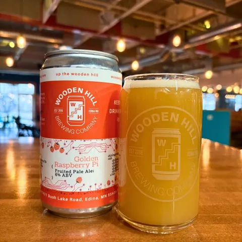 Golden Raspberry Pi in a glass