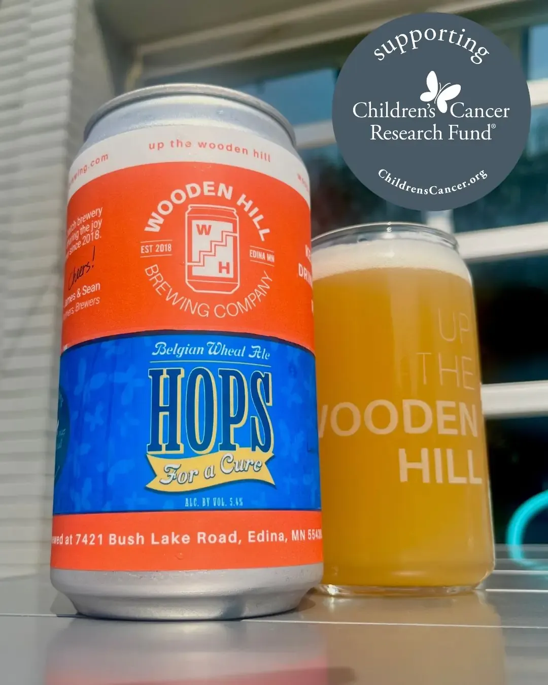 Hops for a Cure in a glass