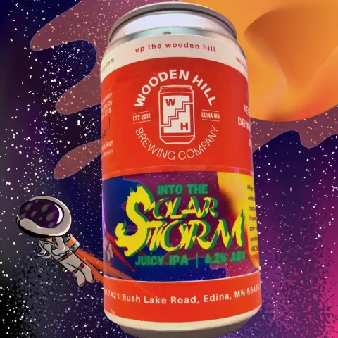 Into the Solar Storm in a glass