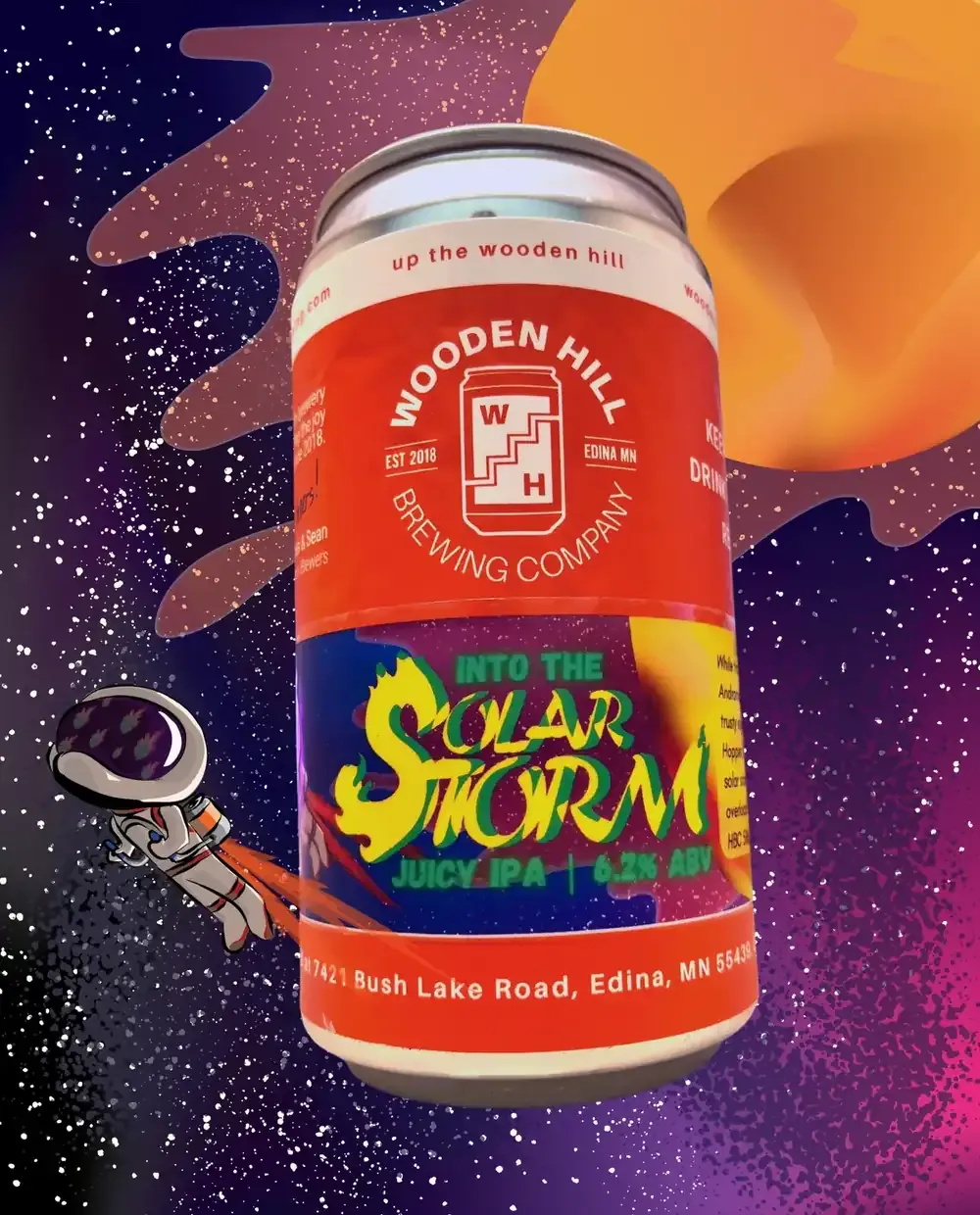 Into the Solar Storm in a glass