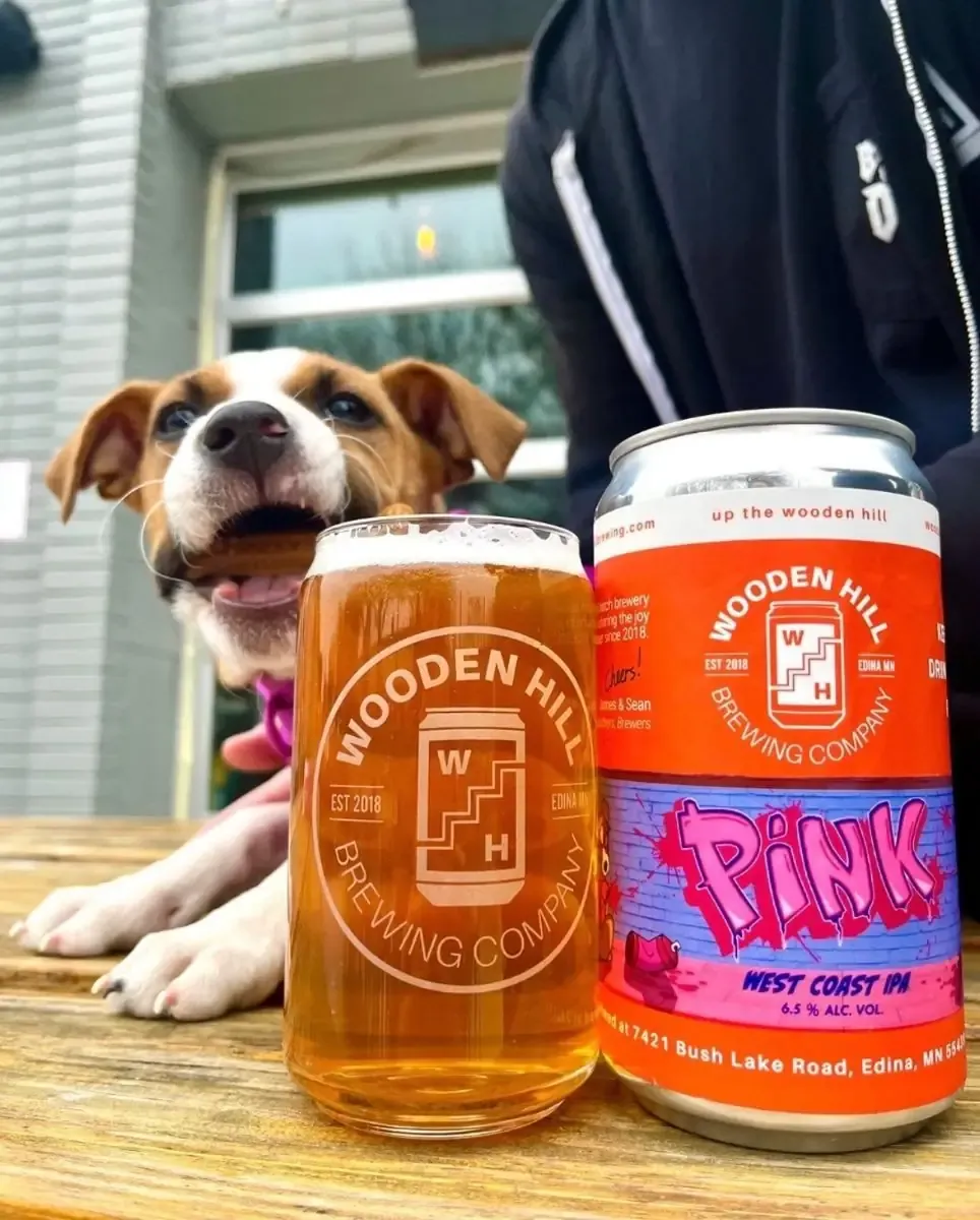 Pink in a glass