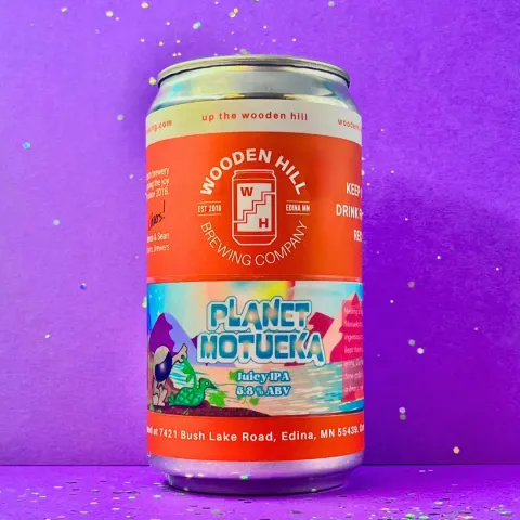 Planet Motueka in a glass