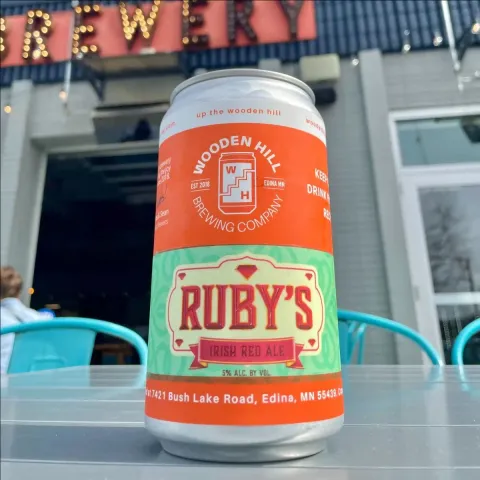 Ruby’s Irish Red Ale in a glass