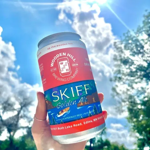 Skiff in a glass