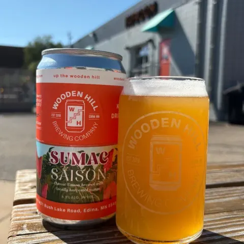 Sumac Saison in a glass