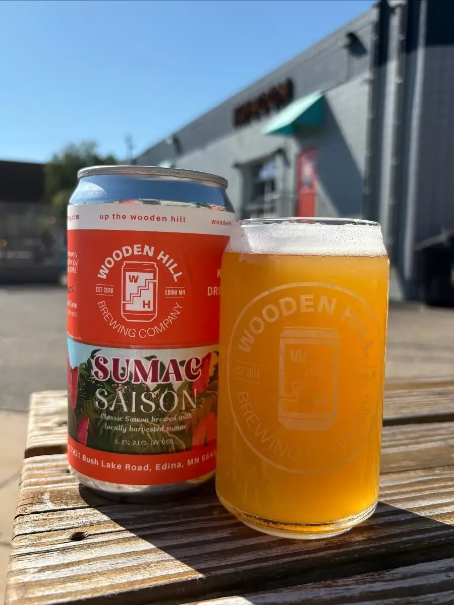 Sumac Saison in a glass