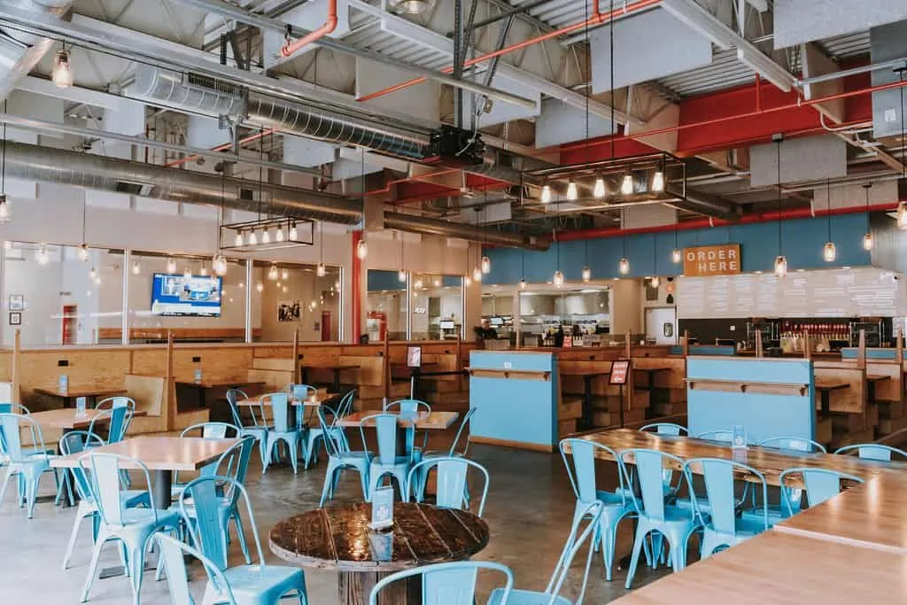 The expanded taproom