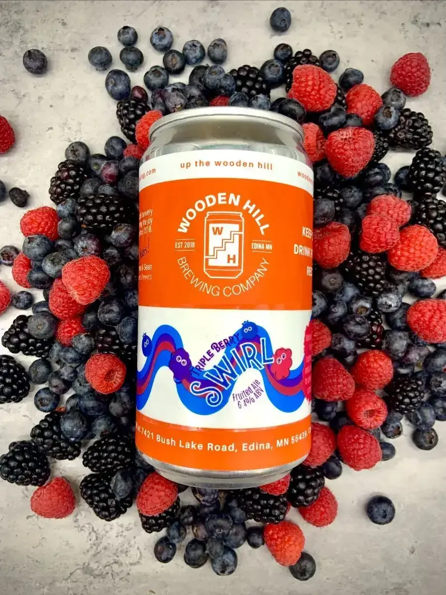 Triple Berry Swirl in a glass