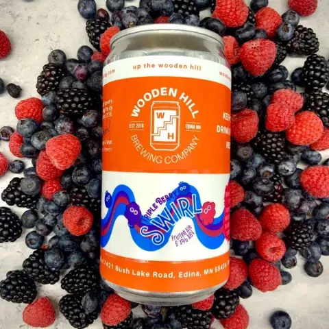 Triple Berry Swirl in a glass