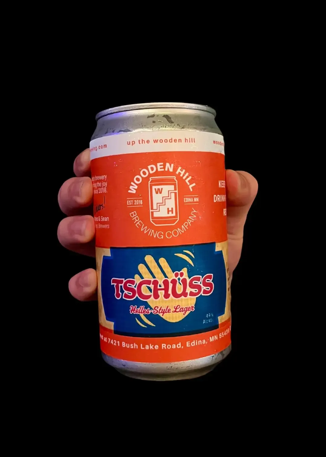 TSCHÜSS in a glass