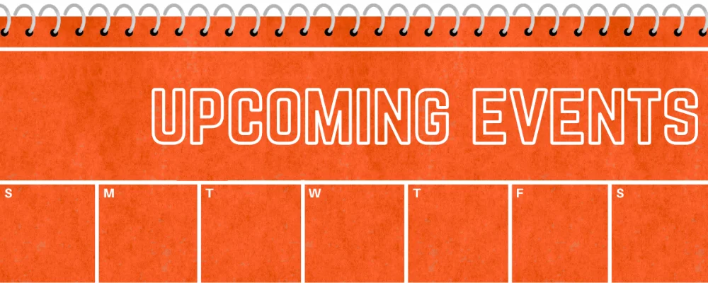UPCOMING EVENTS graphic