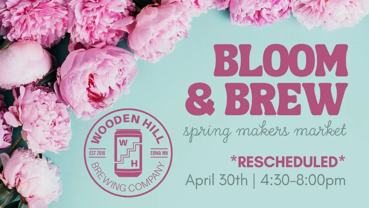 Event poster for Spring makers market.