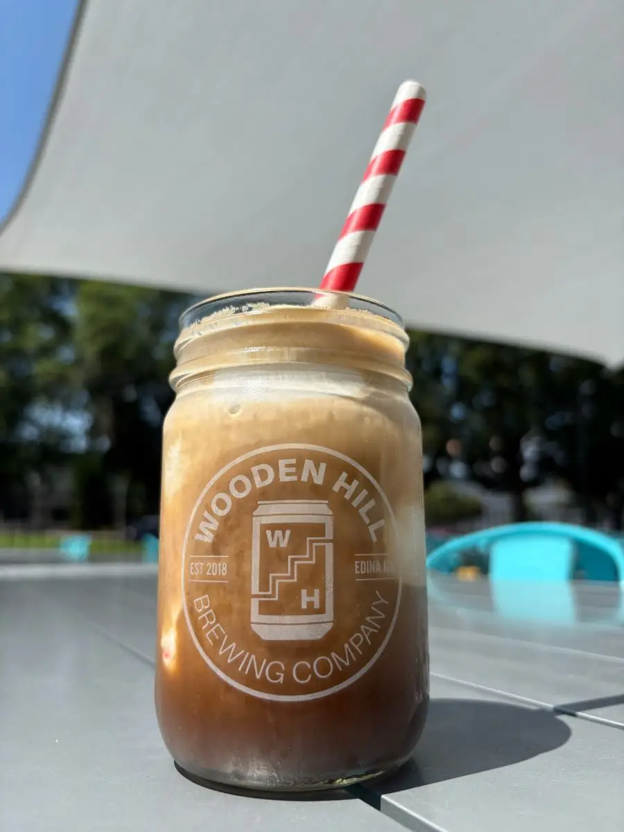 Picture of our new coffee float! The picture was taken on our front patio.