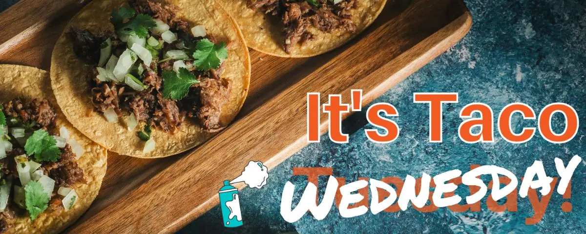 its taco wednesday banner graphic