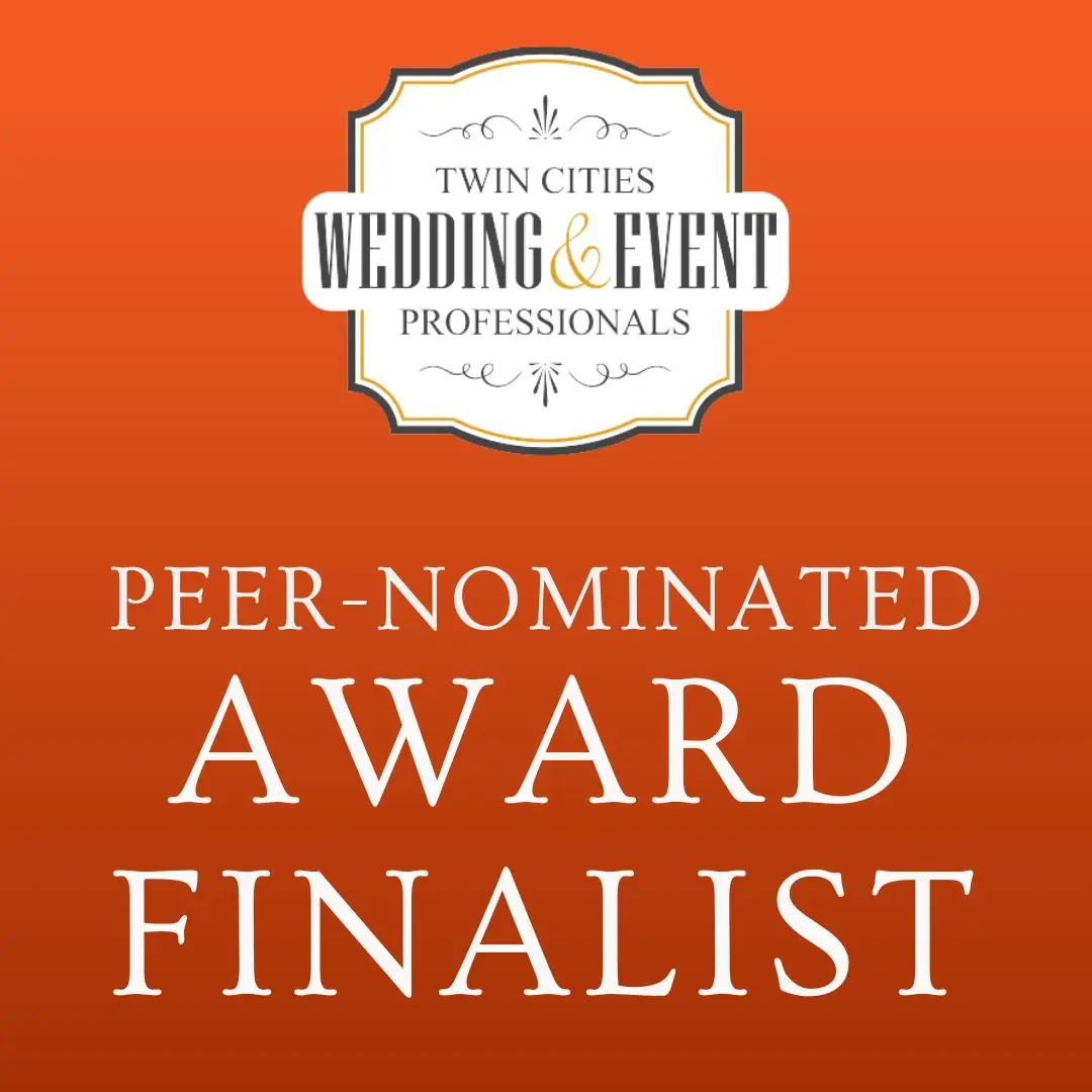 Event promo for Peer-Nominated Award Finalist at Twin Cities Wedding and Event Professionals